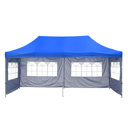 10x20 Heavy Duty Pop up Canopy Tent  Easy Pop Up Commercial Outdoor Canopy Wedding Party Tents with Roller Bag