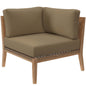 Clearwater Outdoor Patio Teak Wood Corner Chair by Modway