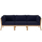 Clearwater Outdoor Patio Teak Wood Sofa by Modway