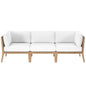 Clearwater Outdoor Patio Teak Wood Sofa by Modway