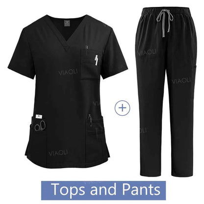 Women's Medical Scrub Uniform Set