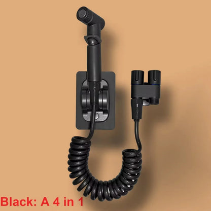 Bidet toilet sprayer set spray water bathroom handheld bidet sprayer toilet shower double outlet angle valve toilet accessories