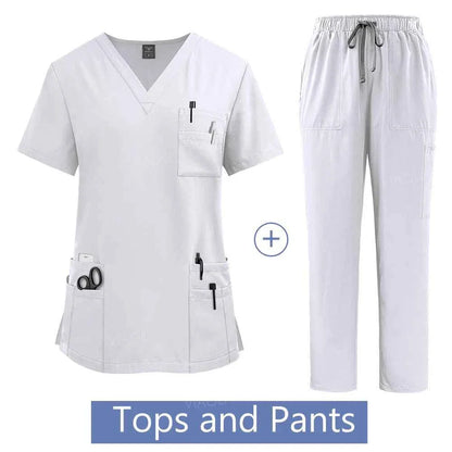 Women's Medical Scrub Uniform Set