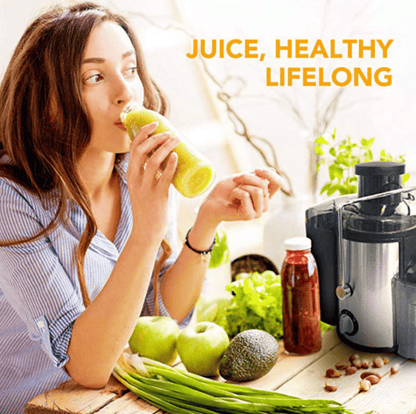 28199470 900W Multi-function electric juicer juice 0.8L, 1.5L slag cup without BPA fruit and vegetable juice, modern vertical mixing kitchen juicer, secondary mechanical